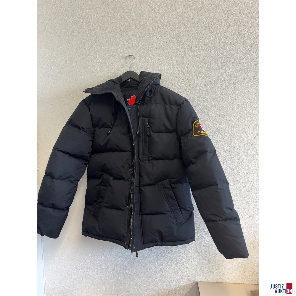 Vorderseite Parka Zavetti Canada Größe L, Farbe schwarz