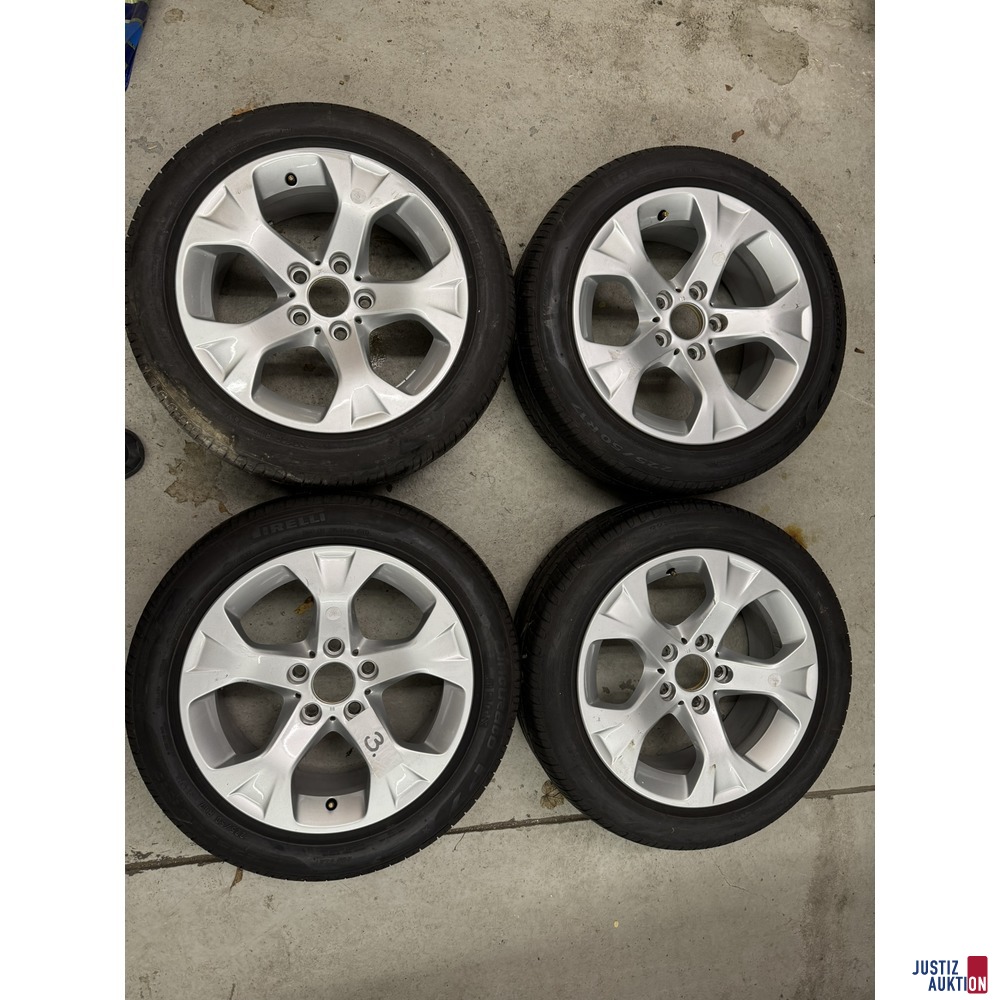 4 Alukompletträder BMW Ronal 7,5Jx17EH2+IS34 mit Pirelli 225/50R17 94V DOT4011