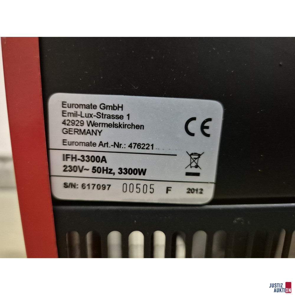 Heizlüfter Euromate – foto 2 – kavel bij Justiz-Auktion