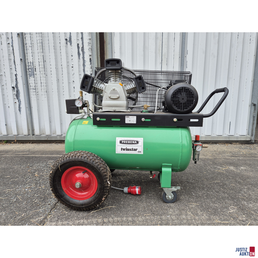Kolbenkompressor Prebena Twinstar 550 – foto 4 – kavel bij Justiz-Auktion