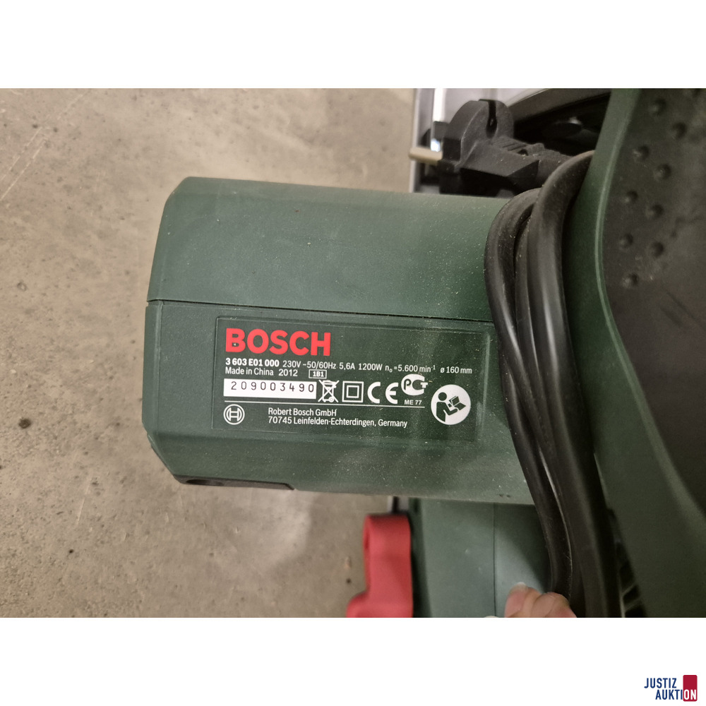 Kreissäge Bosch PKS 55 A – foto 2 – kavel bij Justiz-Auktion, Brandenburg an der Havel