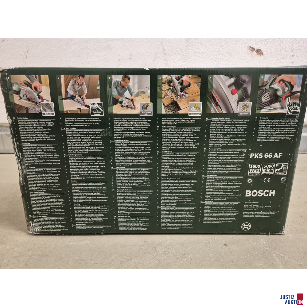 Bosch PKS 66 AF Handkreissäge (OVP) – foto 4 – kavel bij Justiz-Auktion