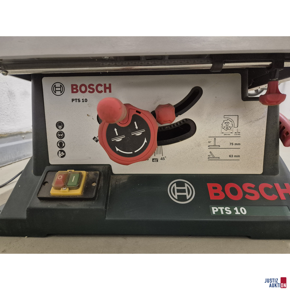 Bosch PTS 10 Tischkreissäge – foto 3 – kavel bij Justiz-Auktion