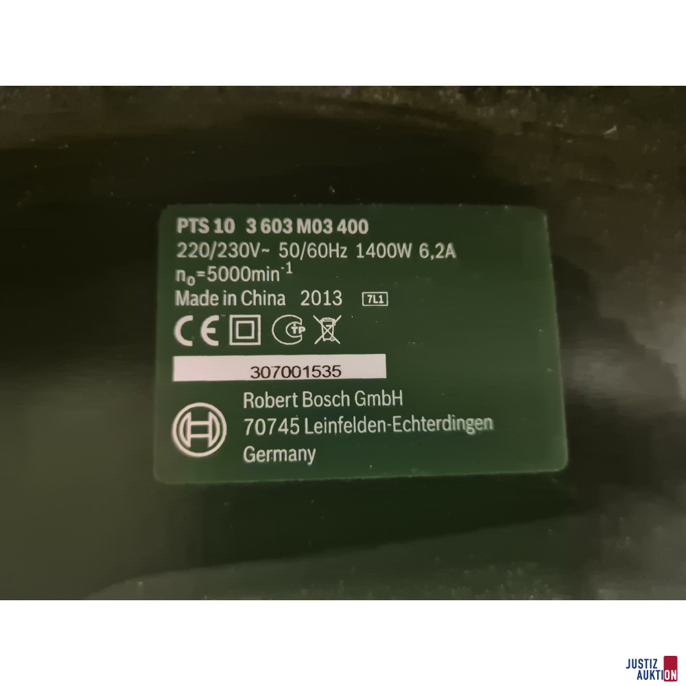 Bosch PTS 10 Tischkreissäge – foto 4 – kavel bij Justiz-Auktion
