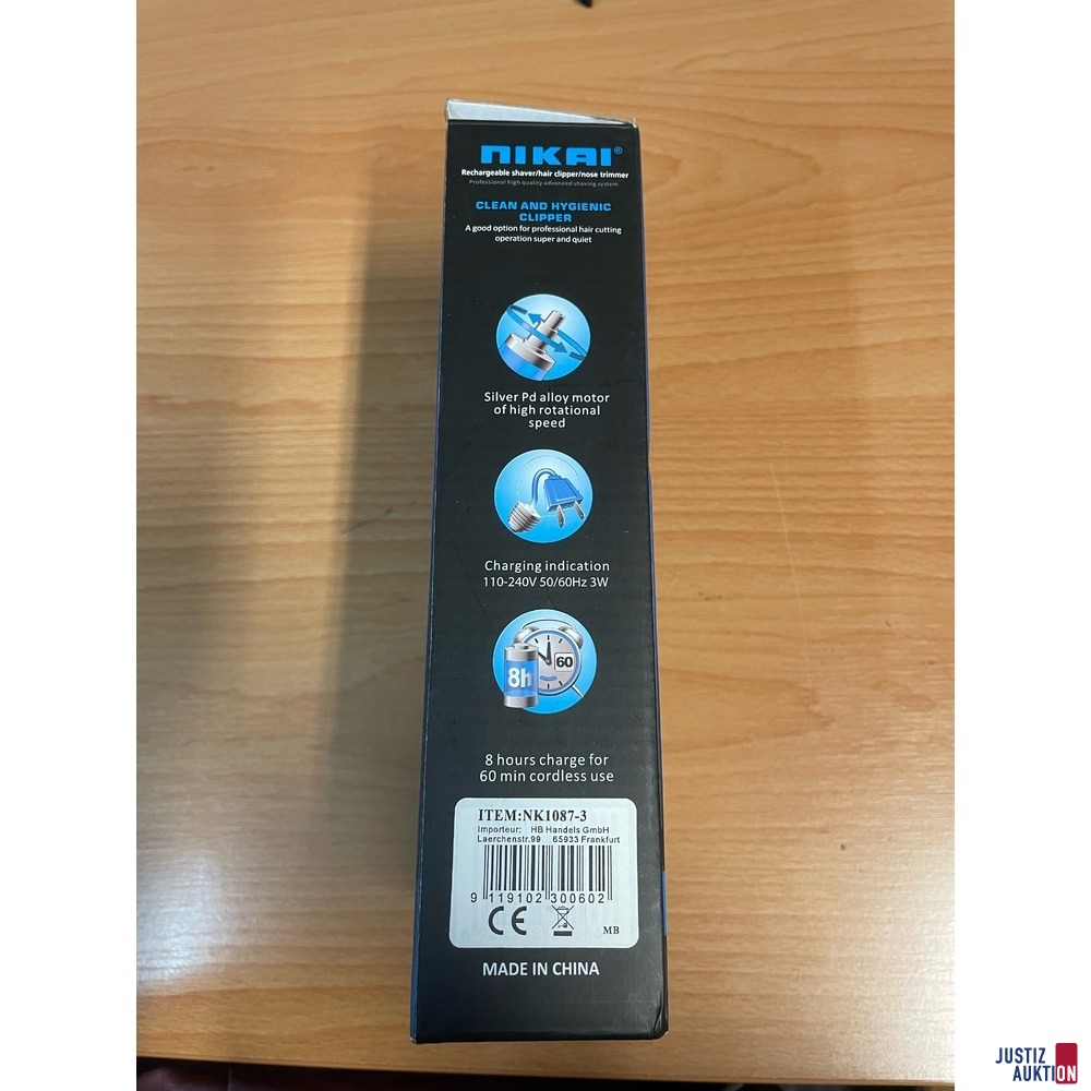 Verpackung Seitenansicht