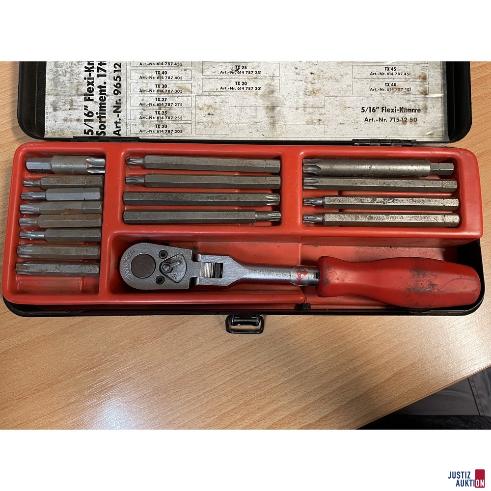 W&uuml;rth - 5&sol;16" Flexi Sortiment 17tlg