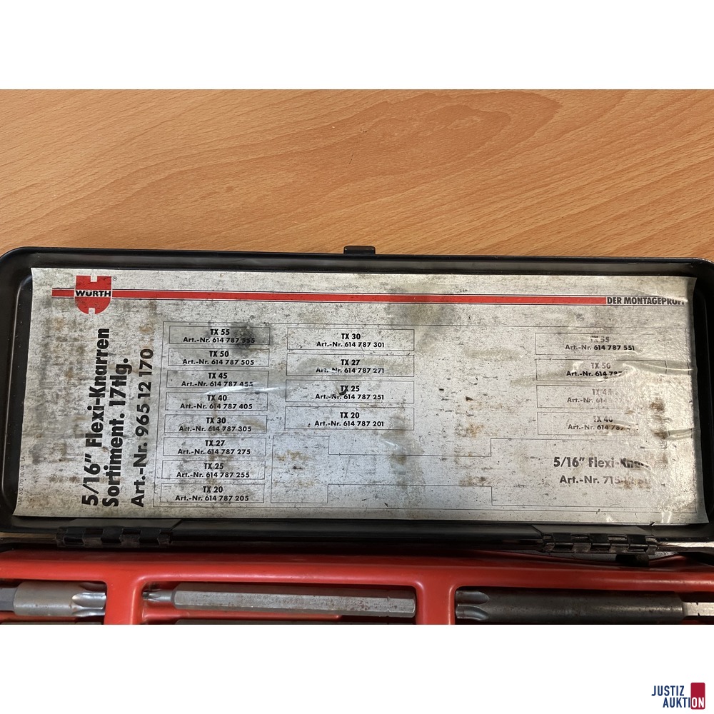 W&uuml;rth - 5&sol;16" Flexi Sortiment 17tlg