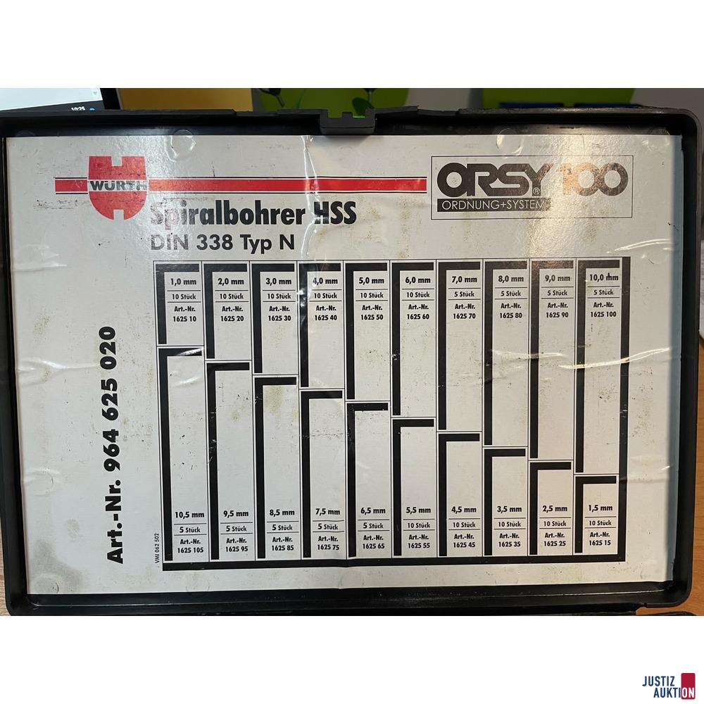 Würth - Spiralbohrer HSS - ORSY 100