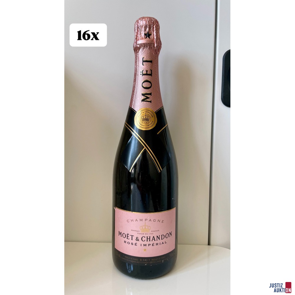 16 x Moet &amp; Chandon Rose Imperial