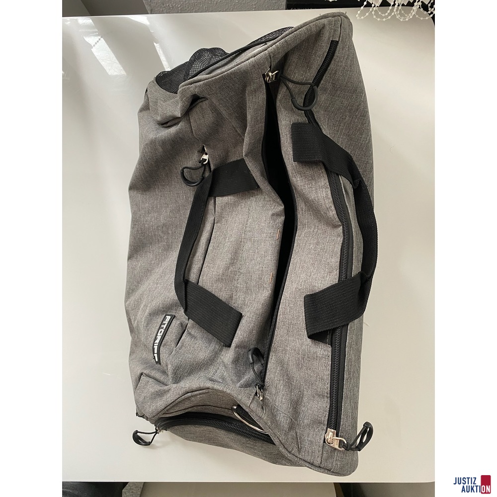 Sporttasche grau/schwarz