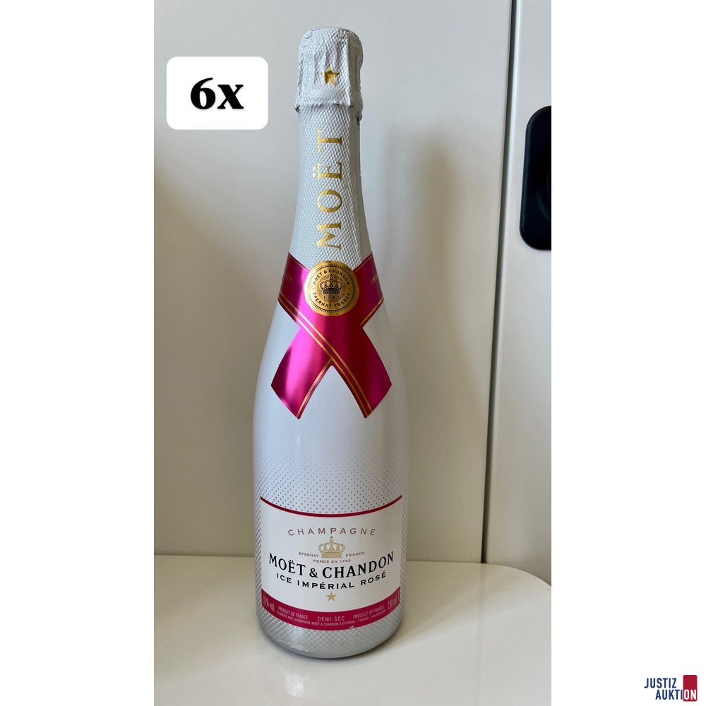 6 x Moet &amp; Chandon Ice Imperial Rose
