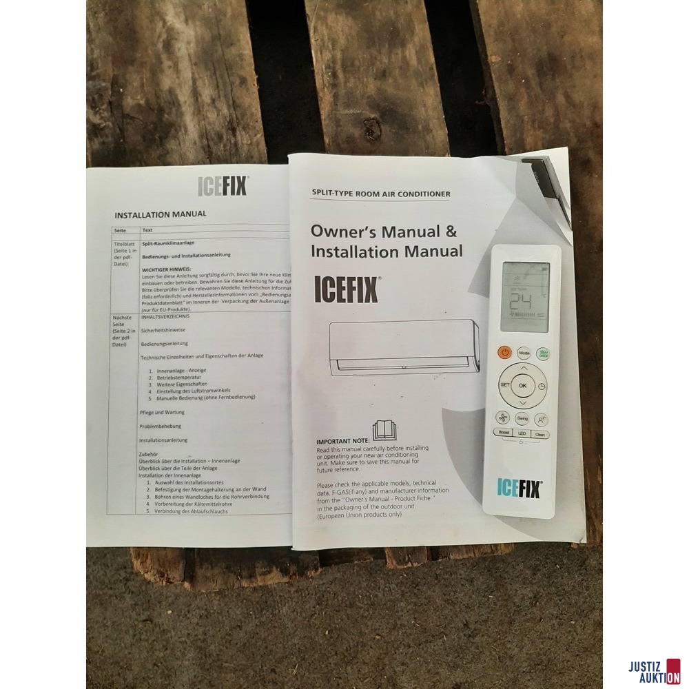 Handbuch und Fernbedienung