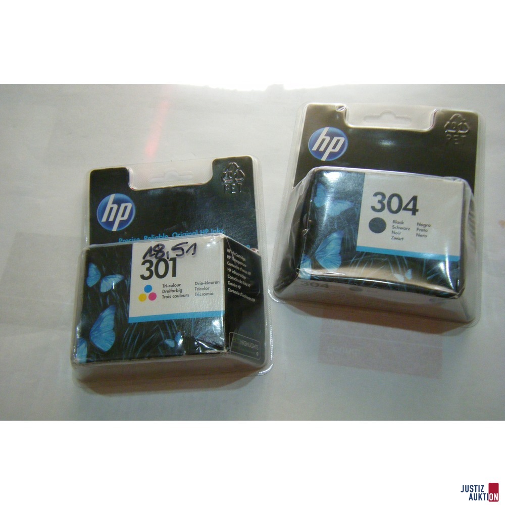 HP Druckerpatronen 301 und 304