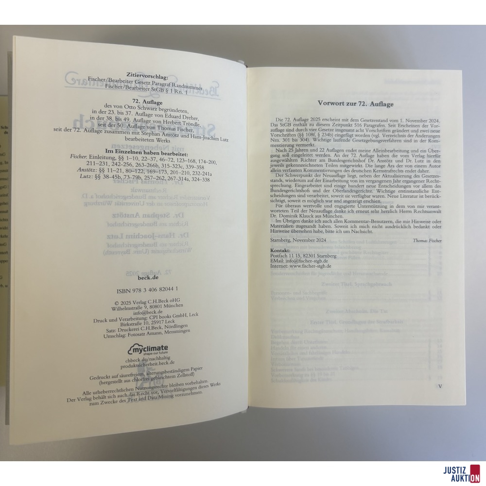 aufgeschlagene Ansicht