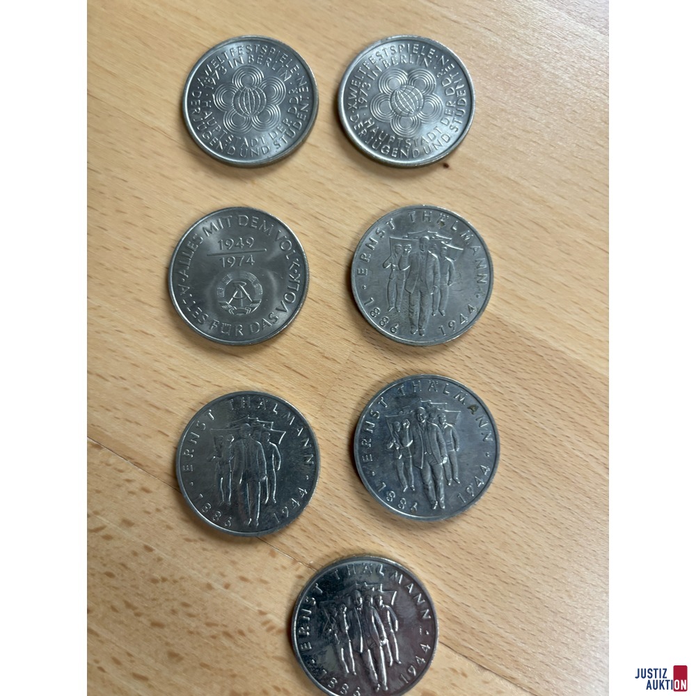 10,- DM Münzen hinten