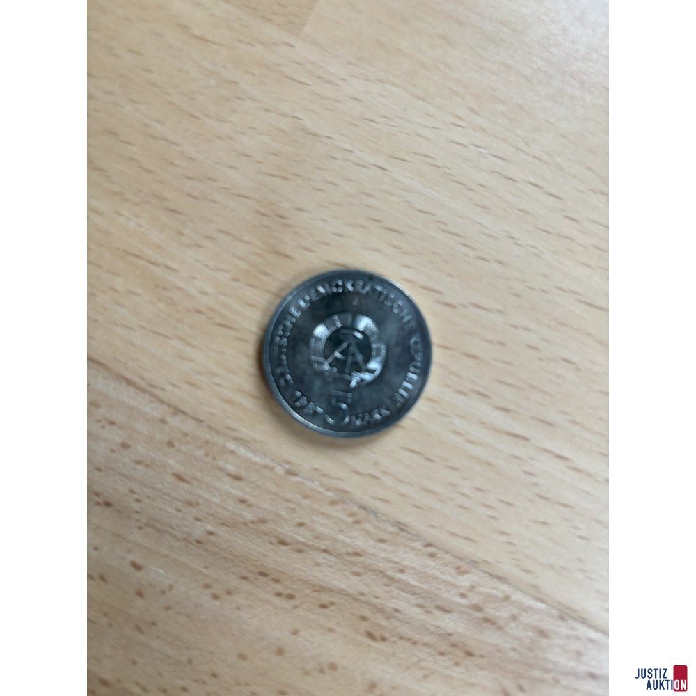5,- DM Münze vorne
