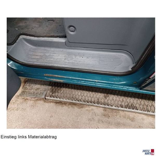 Einstieg links Materialabtrag