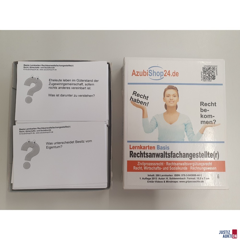 Lernkartenbox offen