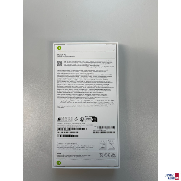 R&uuml;ckseite der Verpackung