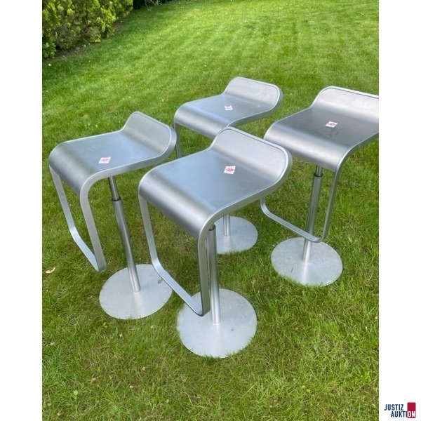 4 Barhocker metall