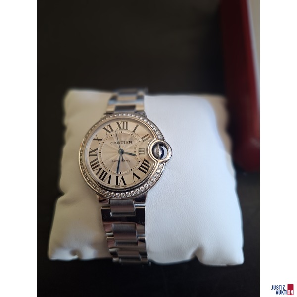 Damenarmbanduhr Cartier Ballon Bleu de Cartier mit Box