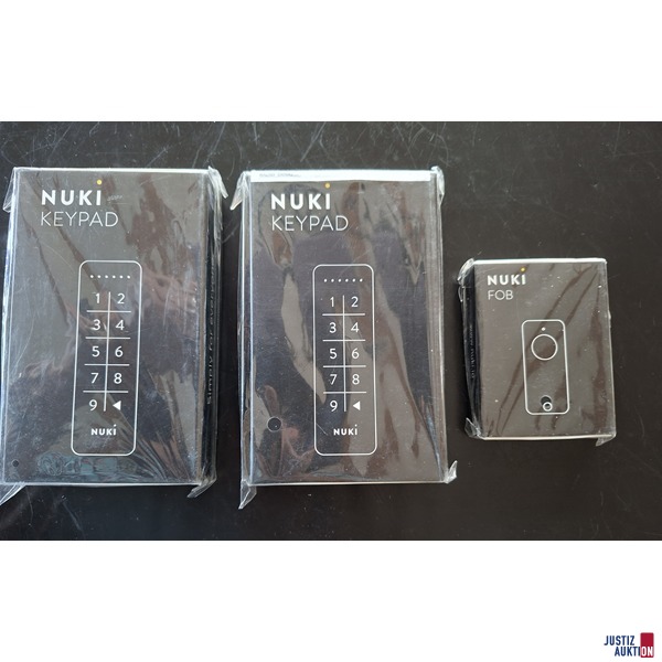 2 Nuki Keypad und 1 Nuki FOB Türöffner