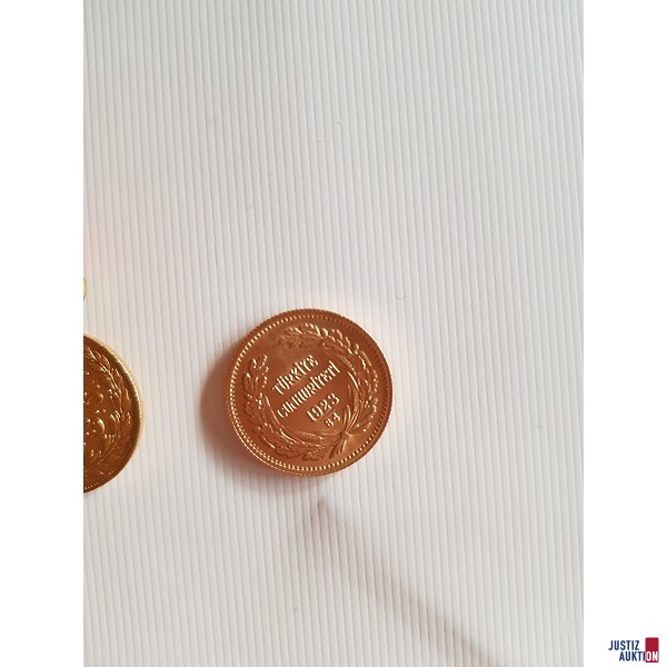 2 Goldmünzen 22 Karat