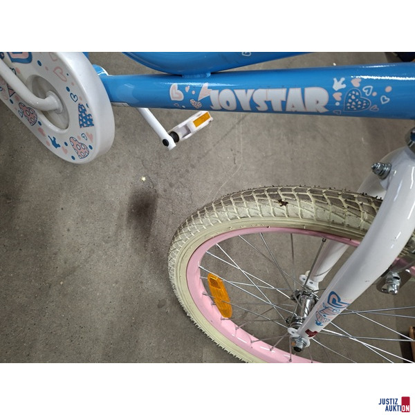 2 Kinderräder Joystar blau und rosa – foto 3 – kavel bij Justiz-Auktion, Augsburg