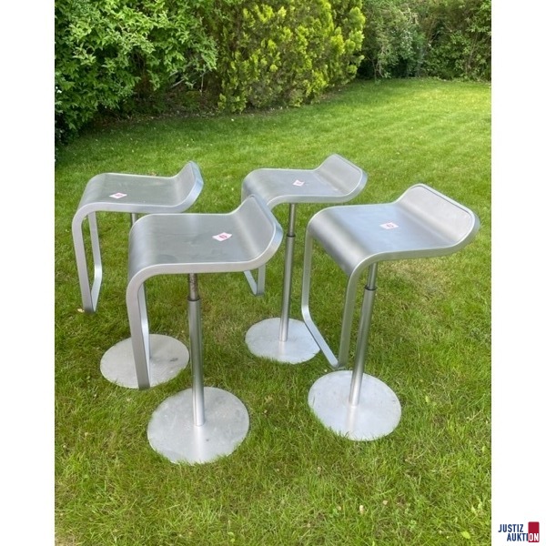 4 Barhocker metall