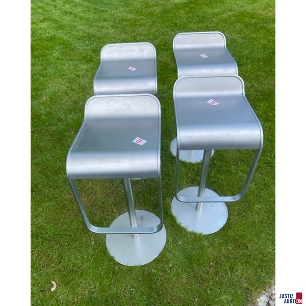 4 Barhocker metall