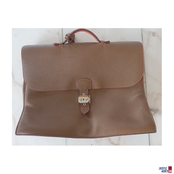 Männerhandtasche Hermes Braun