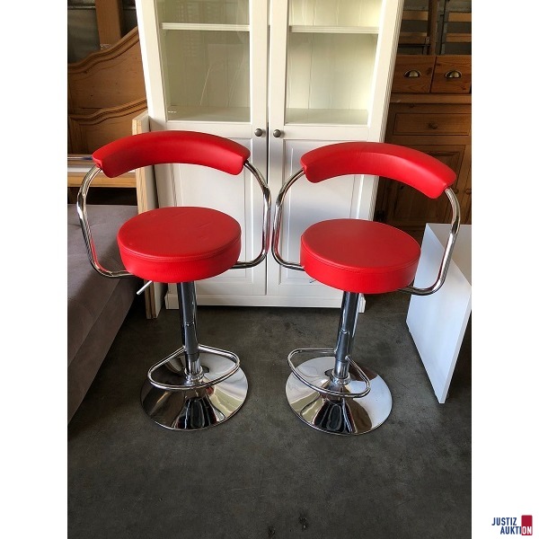 2  Barhocker rot