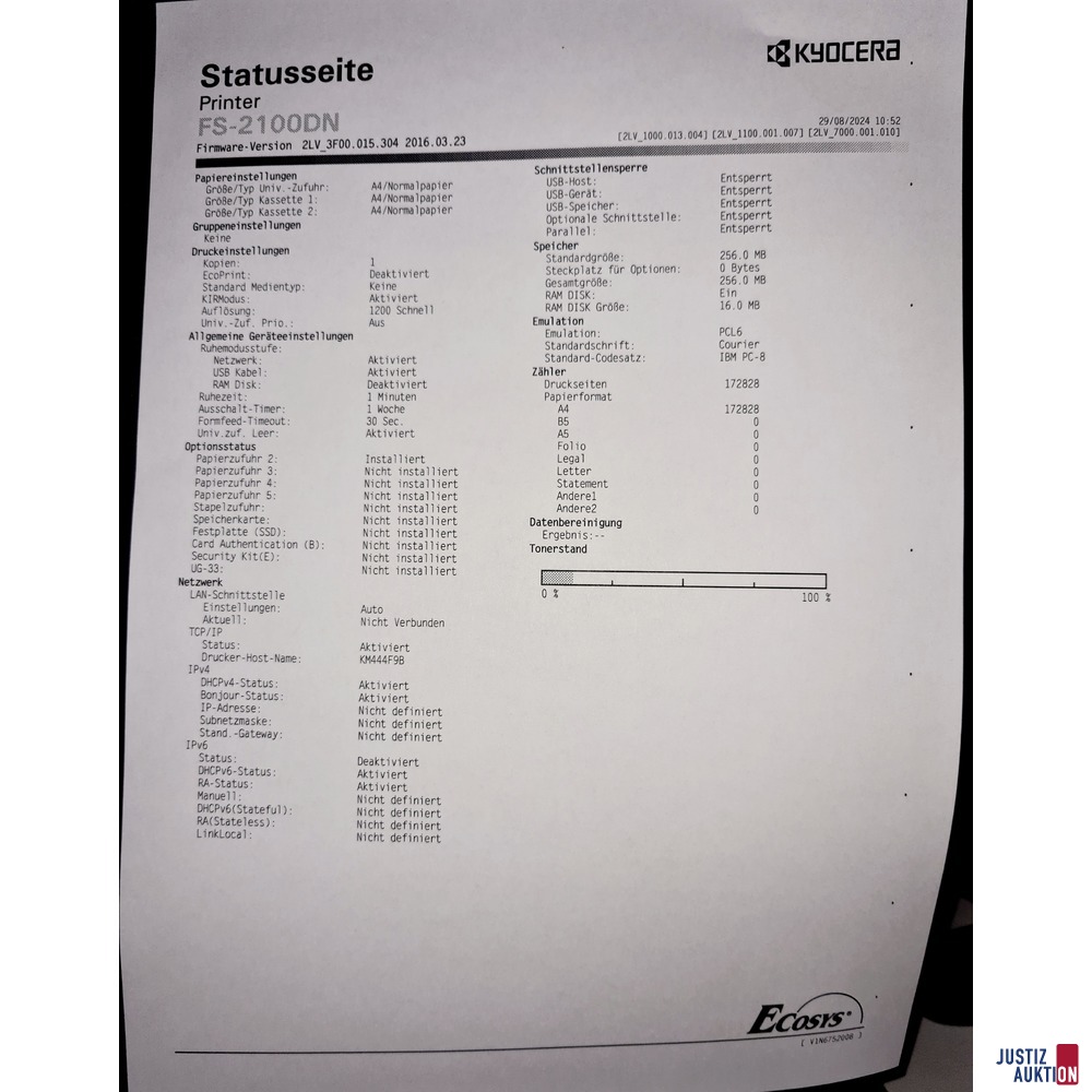Statusseite