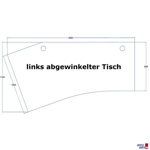 Maße des Tisches