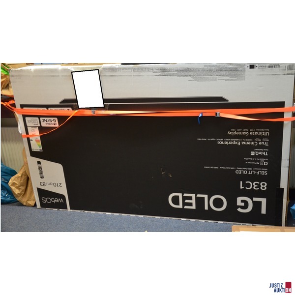 TV-Gerät in Verpackung