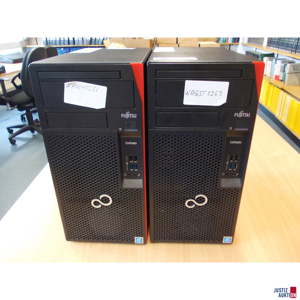 2 PC Fujitsu Esprimo P558 E85&plus; Frontansicht