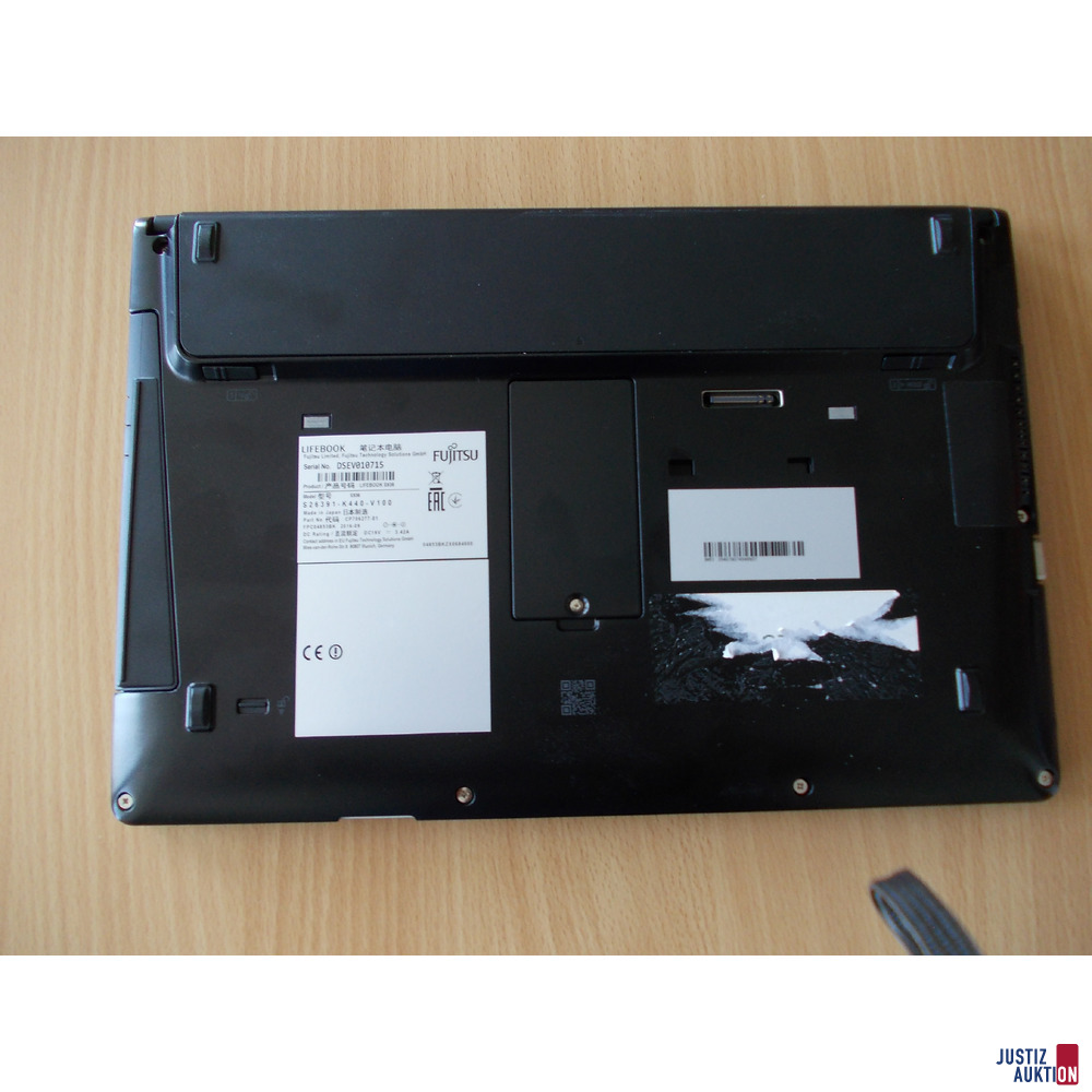Notebook Fujitsu Lifebook S936 LTE R&uuml;ckseite