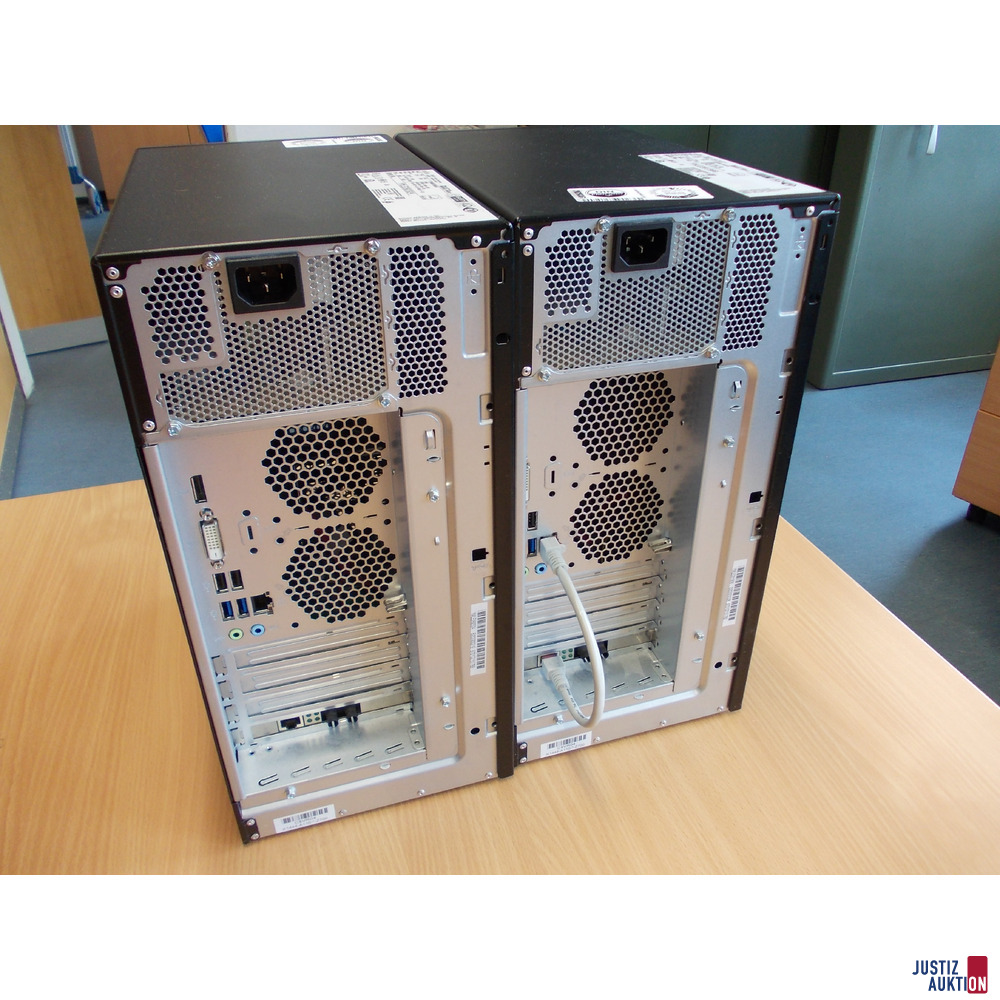 2 PC Fujitsu Esprimo P558 E85&plus; R&uuml;ckansicht