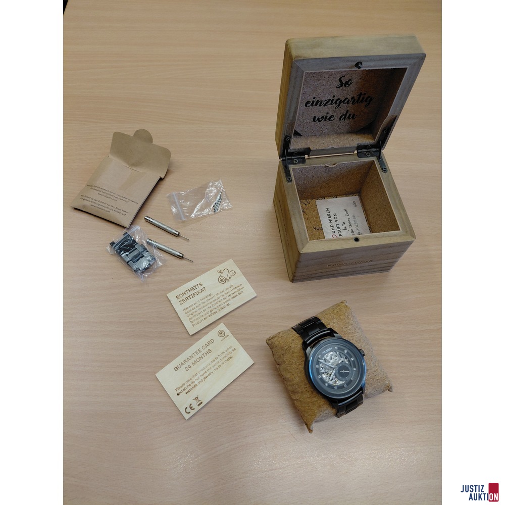 Automatik-Uhr - Holzkern Femur 42mm