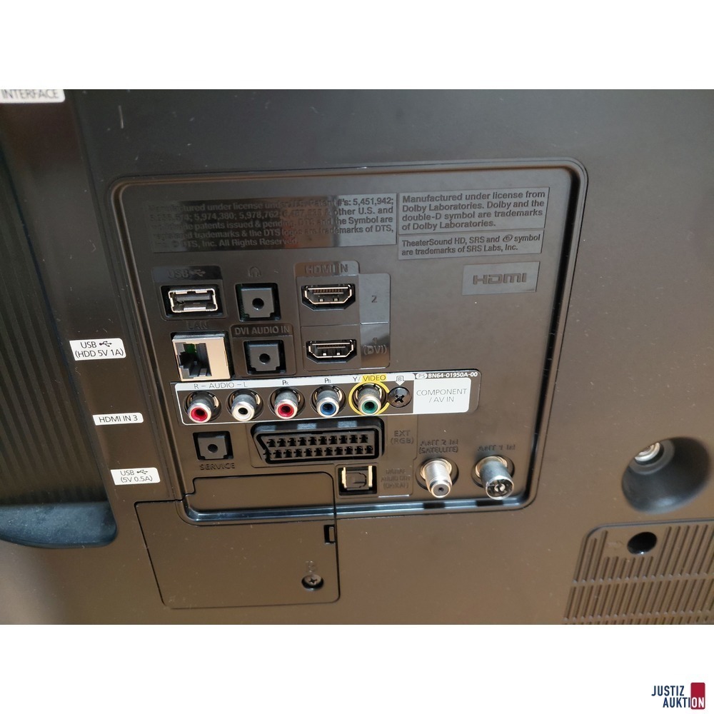 TV Samsung  Typical power&colon; 60 W  UE37ES6300 inkl&period; Fernbedienung und Bedienungsanleitung &lpar; 85 x 49 cm &rpar;