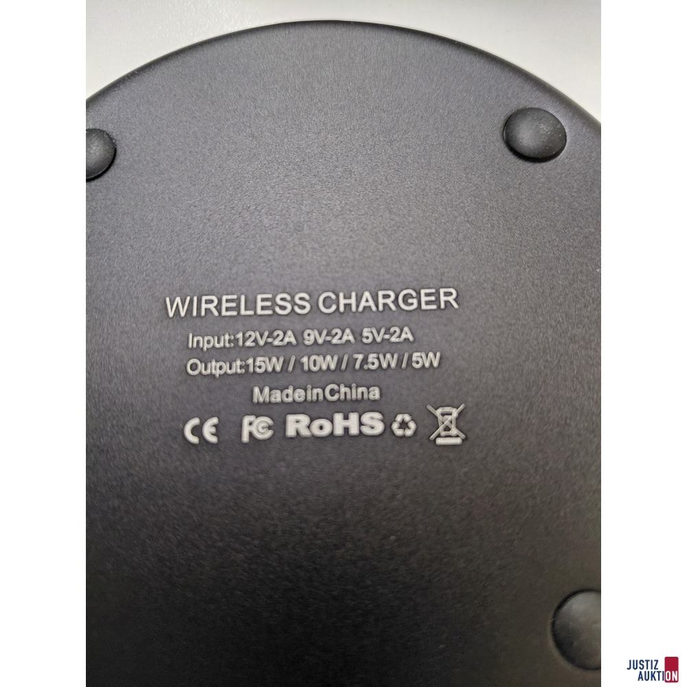 WIRELESS  CHARGER  RoHS  &lpar; incl&period; H&uuml;lle und Kabel &rpar;