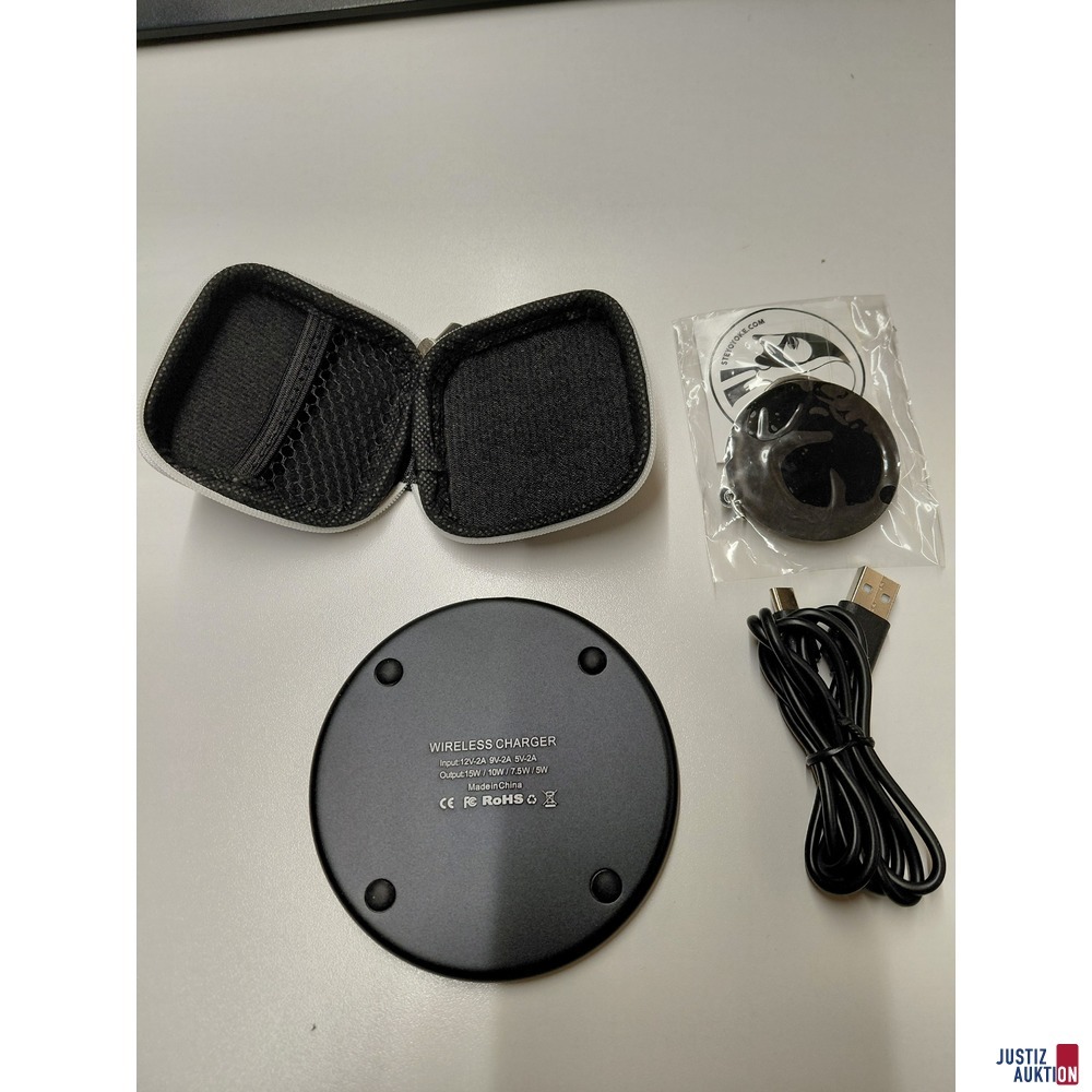 WIRELESS  CHARGER  RoHS  &lpar; incl&period; H&uuml;lle und Kabel &rpar;