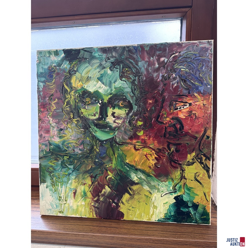 Bild Weinende Frau 50x50 cm Öl auf Leinwand