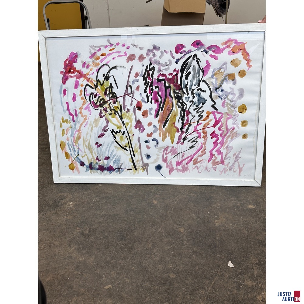 Bild ohne Titel 74x104 cm Aquarell auf Papier