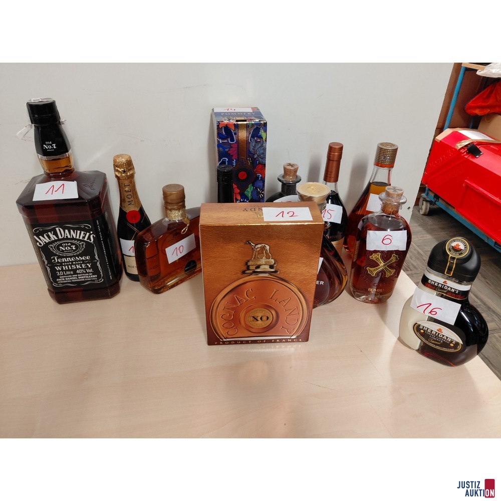 53 Stk&period; diverser Alkohol