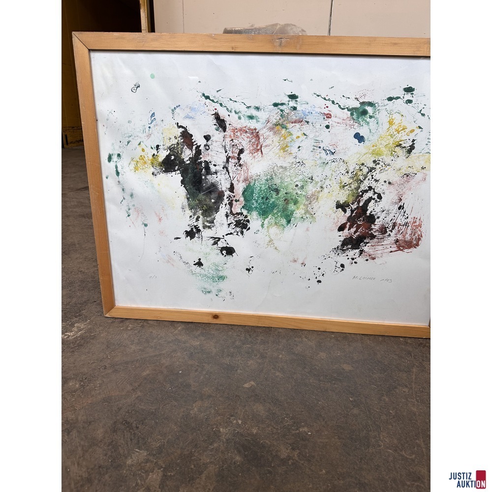 Bild ohne Titel 59x77 cm Gouache auf Papier