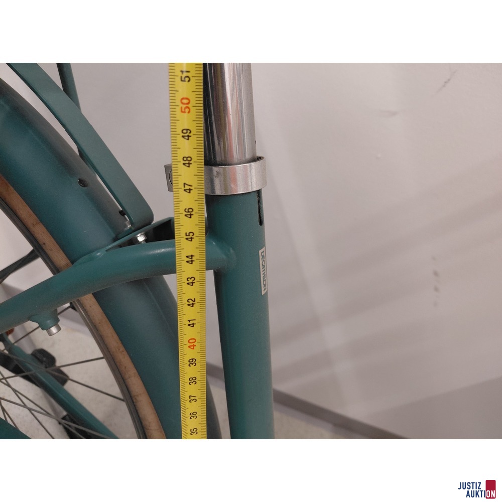 City Bike Decathlon Marke Elops Type 520 LF Farbe t&uuml;rkis&sol;gr&uuml;n