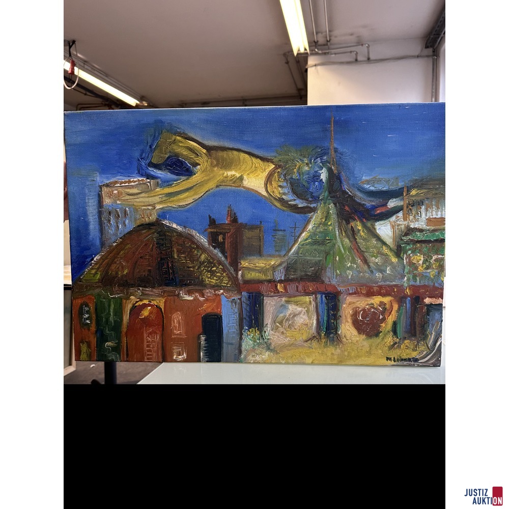 Bild ohne Titel 44x65 cm Öl auf Leinwand
