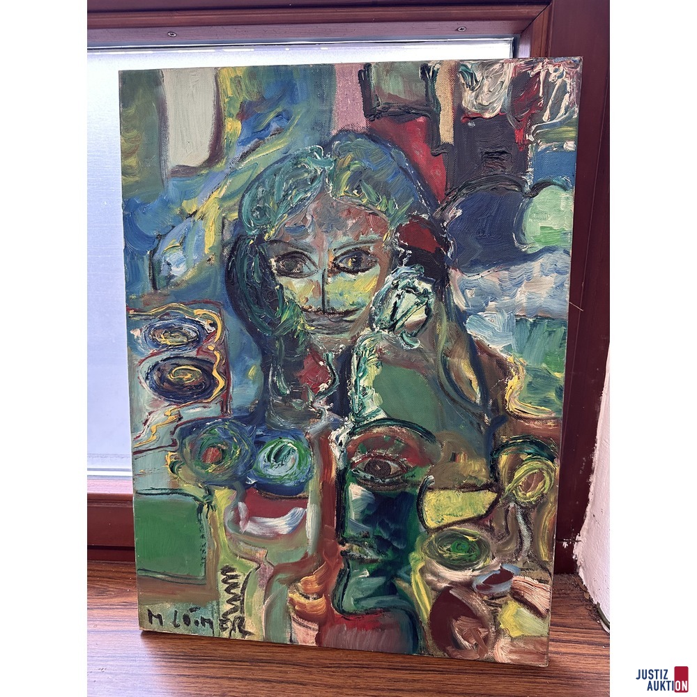 Bild Die Sphinx 54x42 cm Öl auf Leinwand