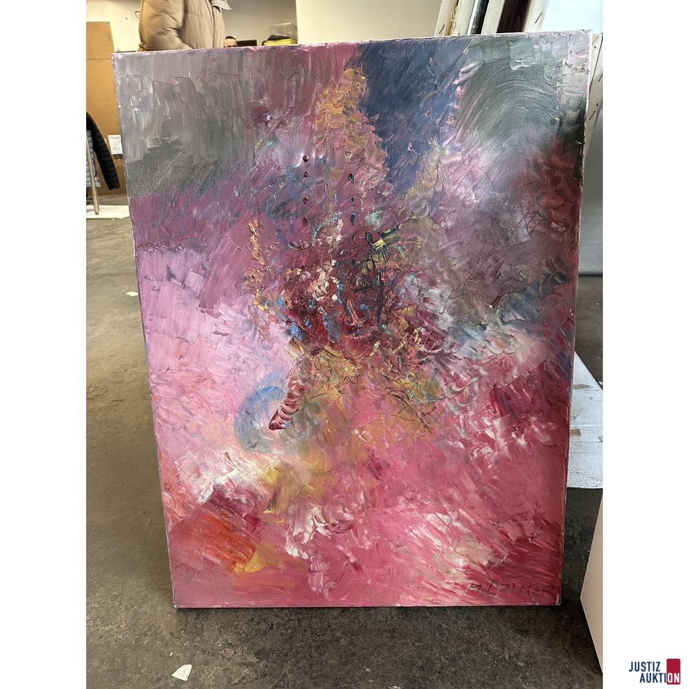Bild Blumenstrauß 80x60 cm Öl auf Leinwand